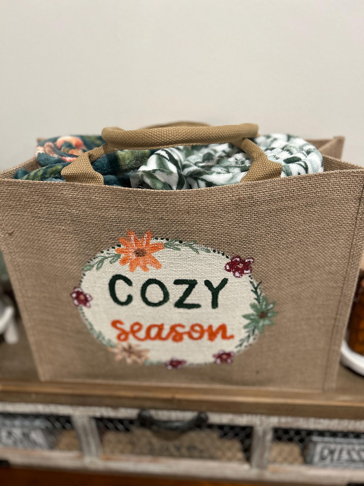 "Cozy Season" Canvas Tote Bag