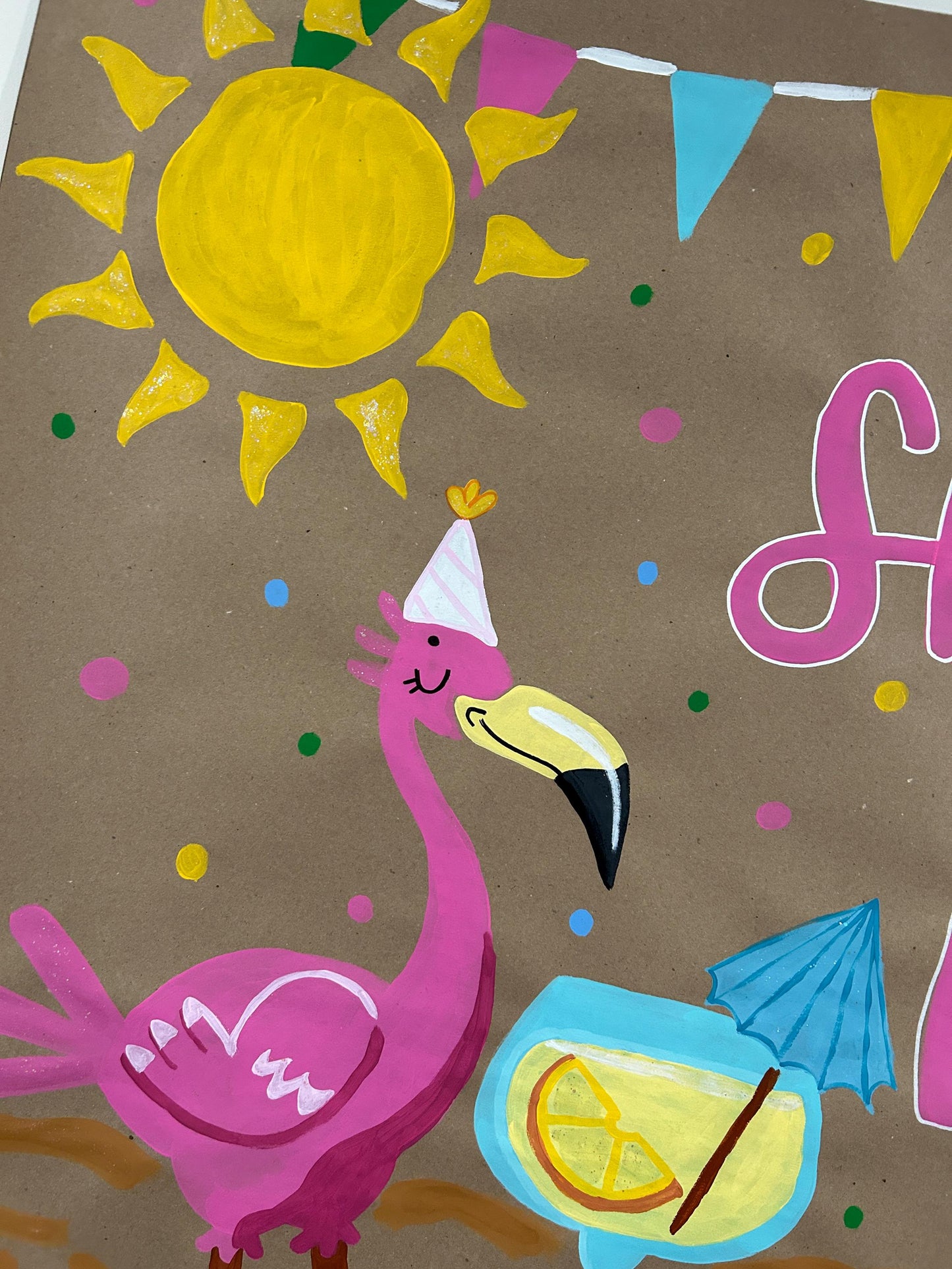 40th Beachin' Birthday Banner