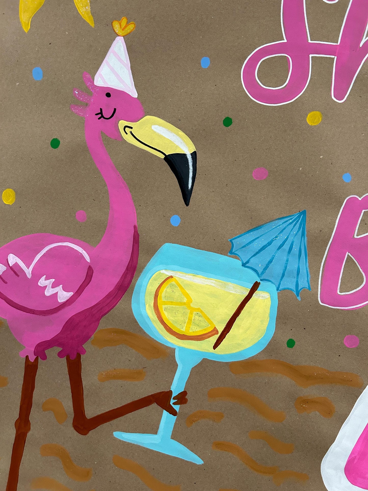 40th Beachin' Birthday Banner