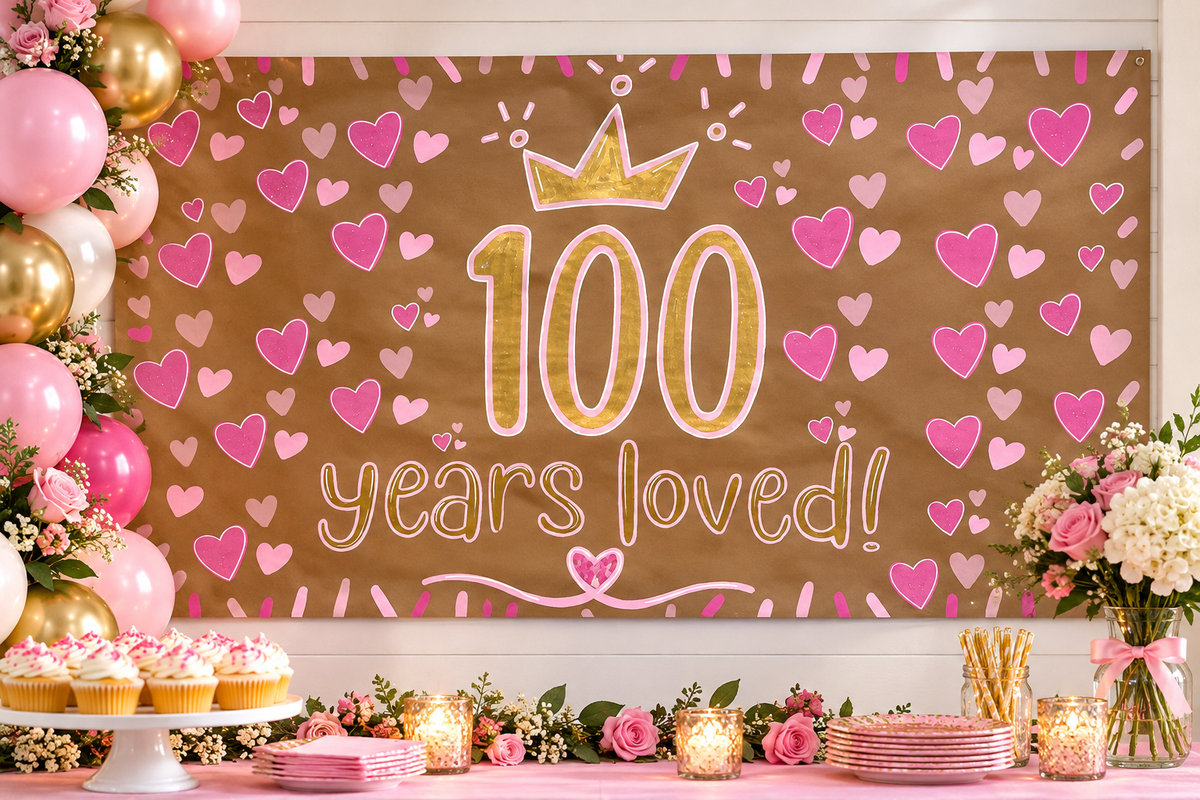 100th Birthday Banner