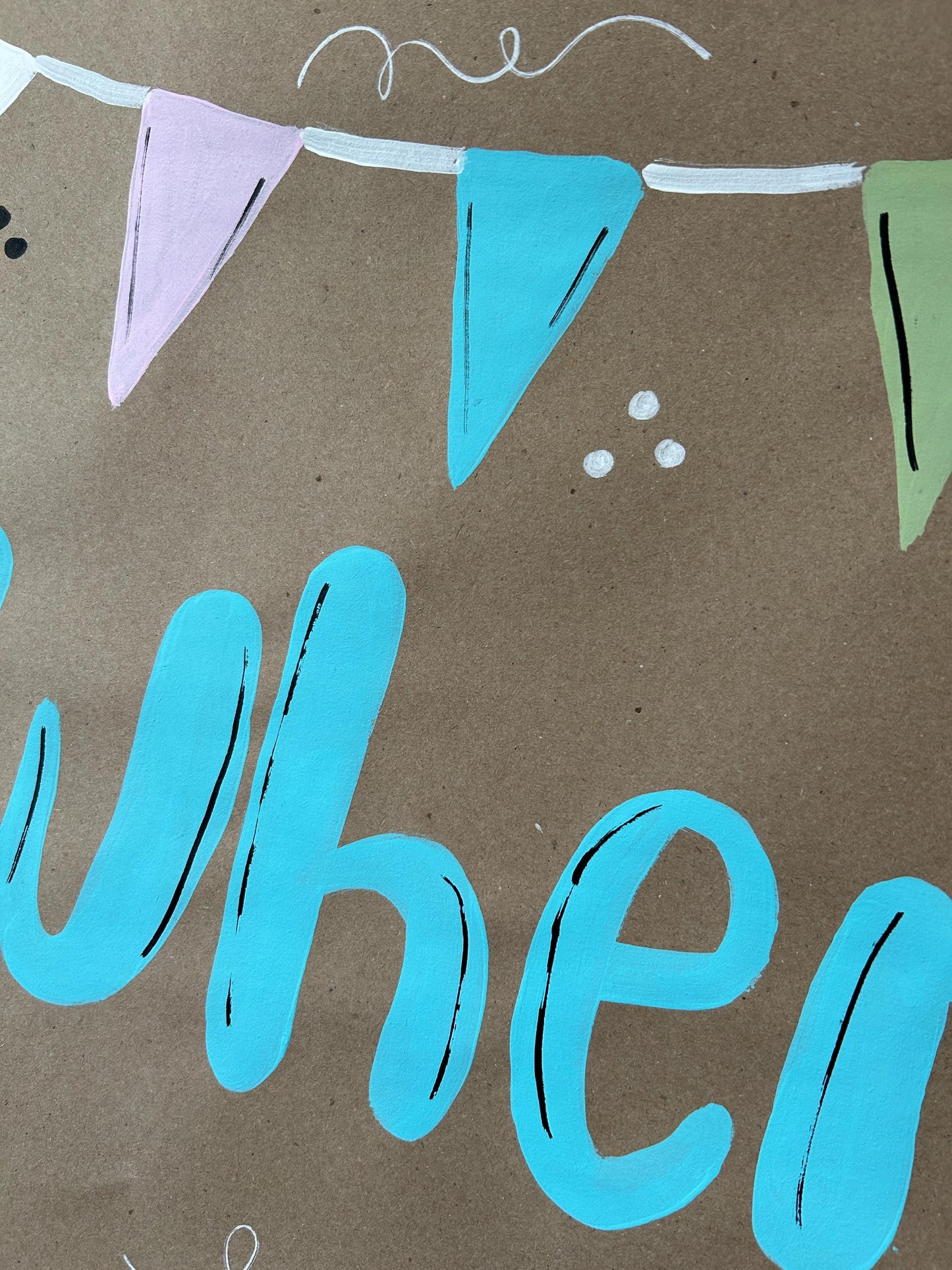 Classroom Bulletin Board Banner - When We Are Here We Are Family