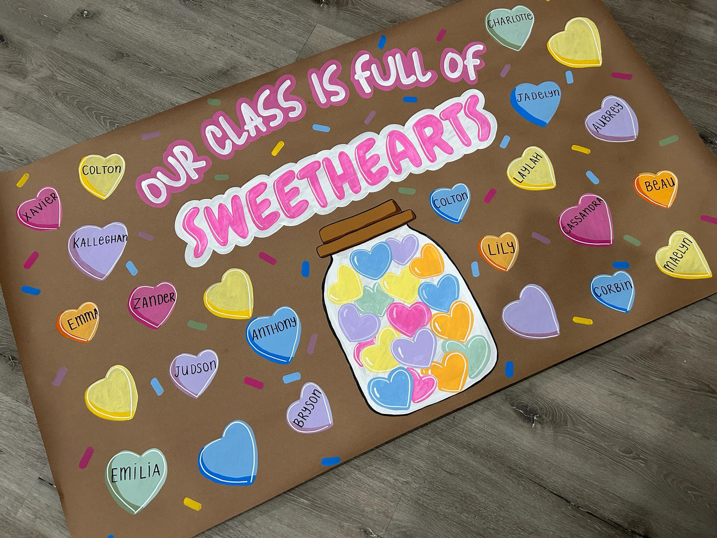 Valentine's Day Banner - Our Class is Full of Sweathearts