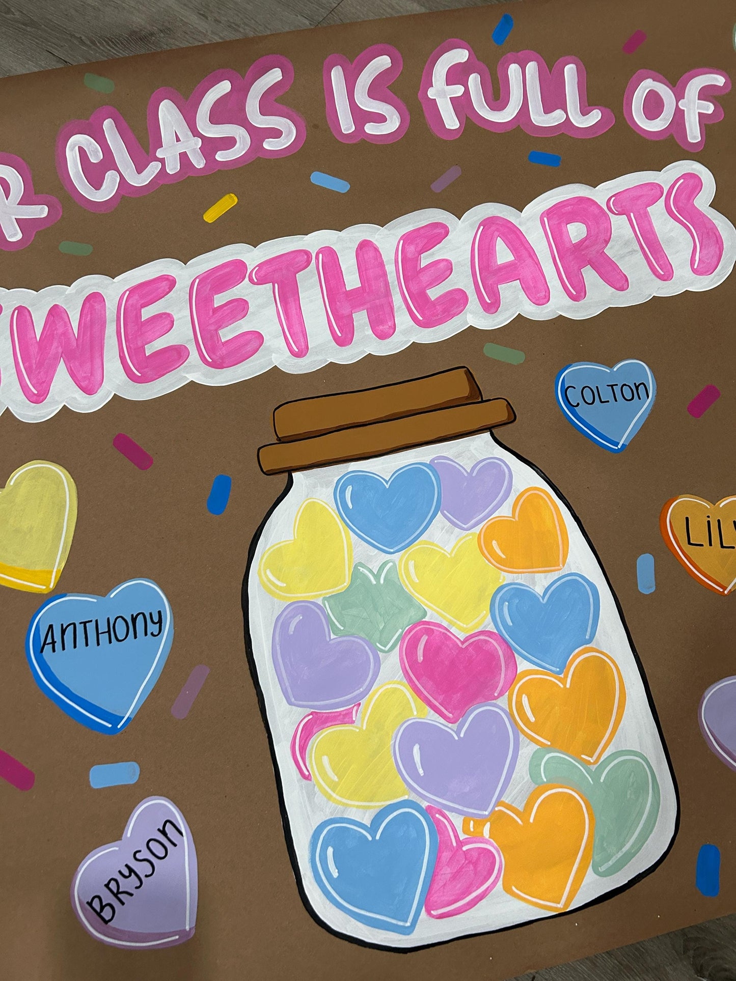 Valentine's Day Banner - Our Class is Full of Sweathearts