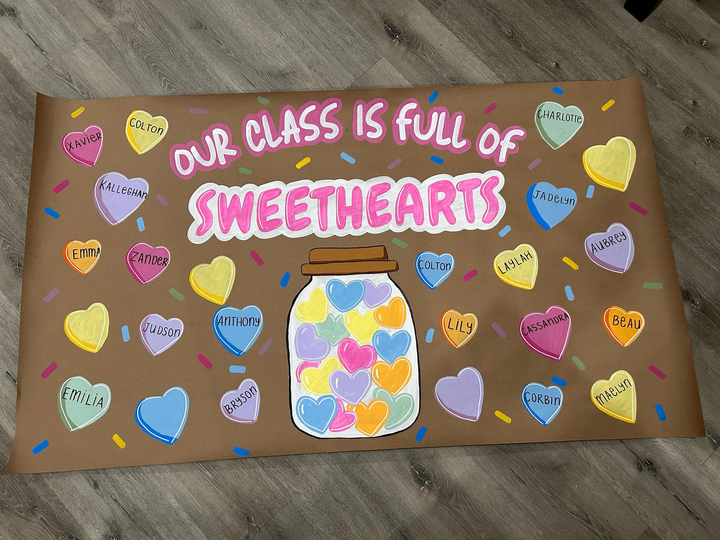 Valentine's Day Banner - Our Class is Full of Sweathearts