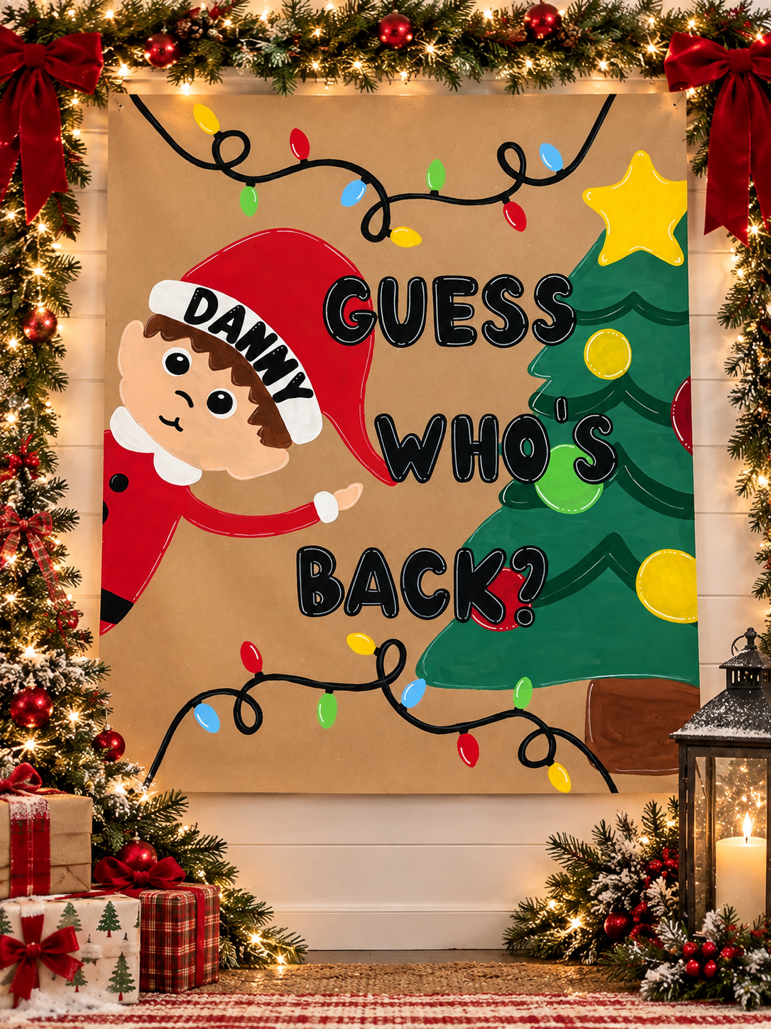 Boy or Girl Elf Mini Banner
