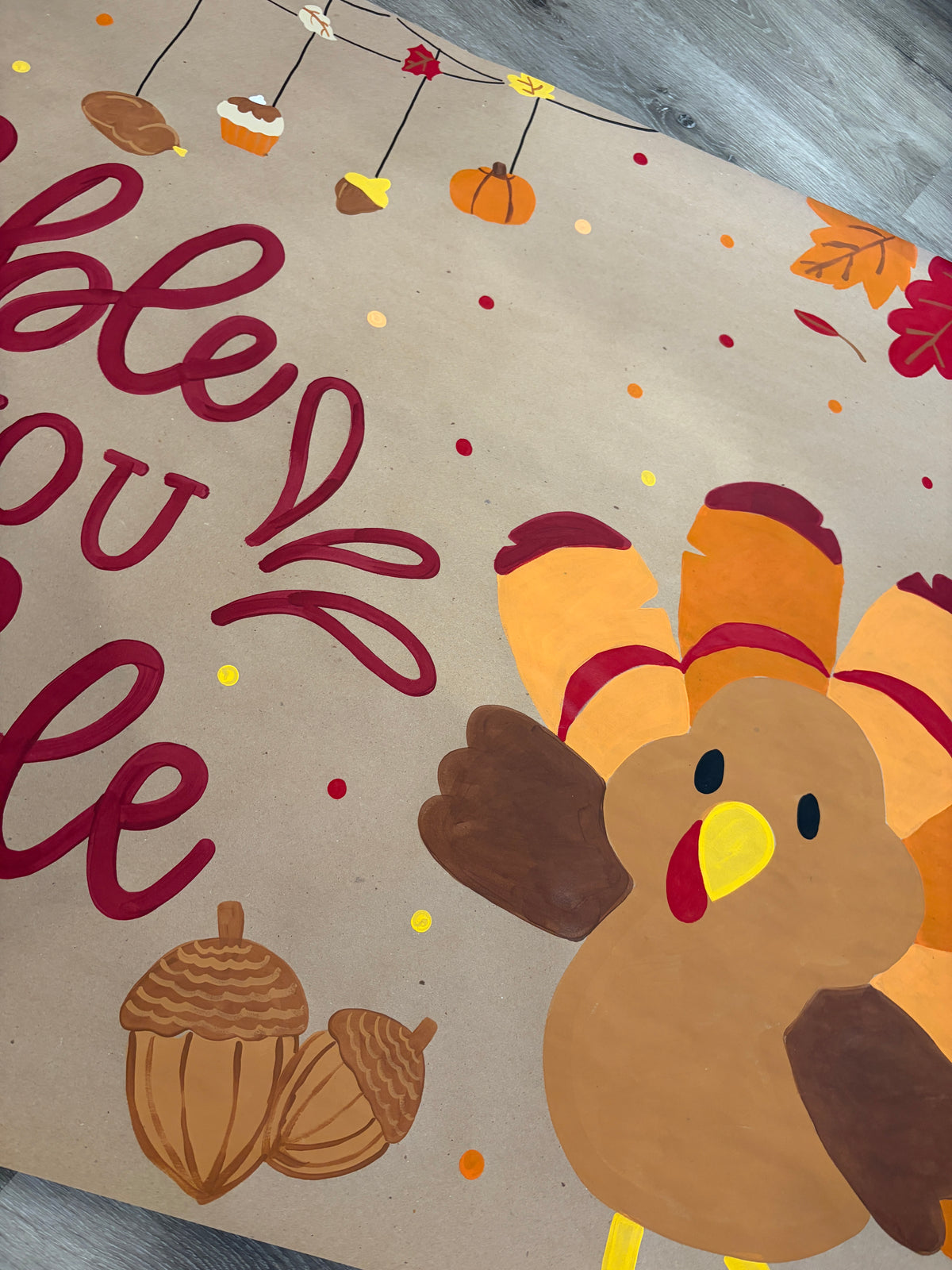 Thanksgiving Gooble Til You Wobble Banner
