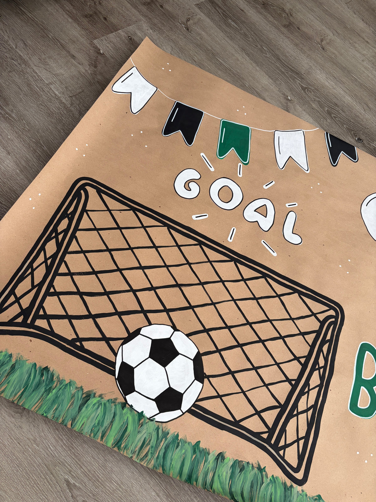 Kids Soccer Birthday Banner