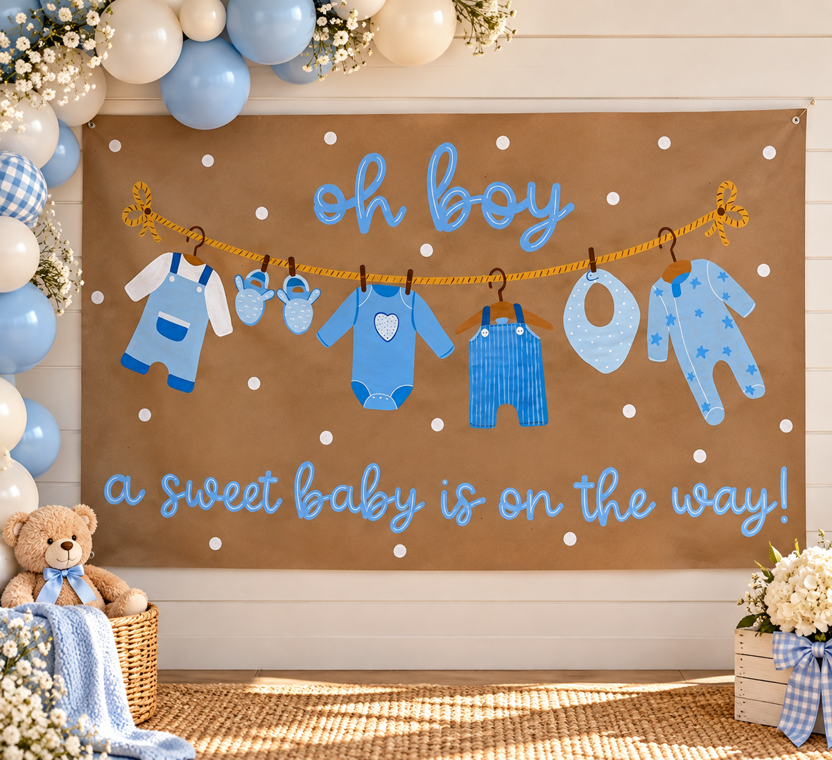 Boy Baby Shower Banner