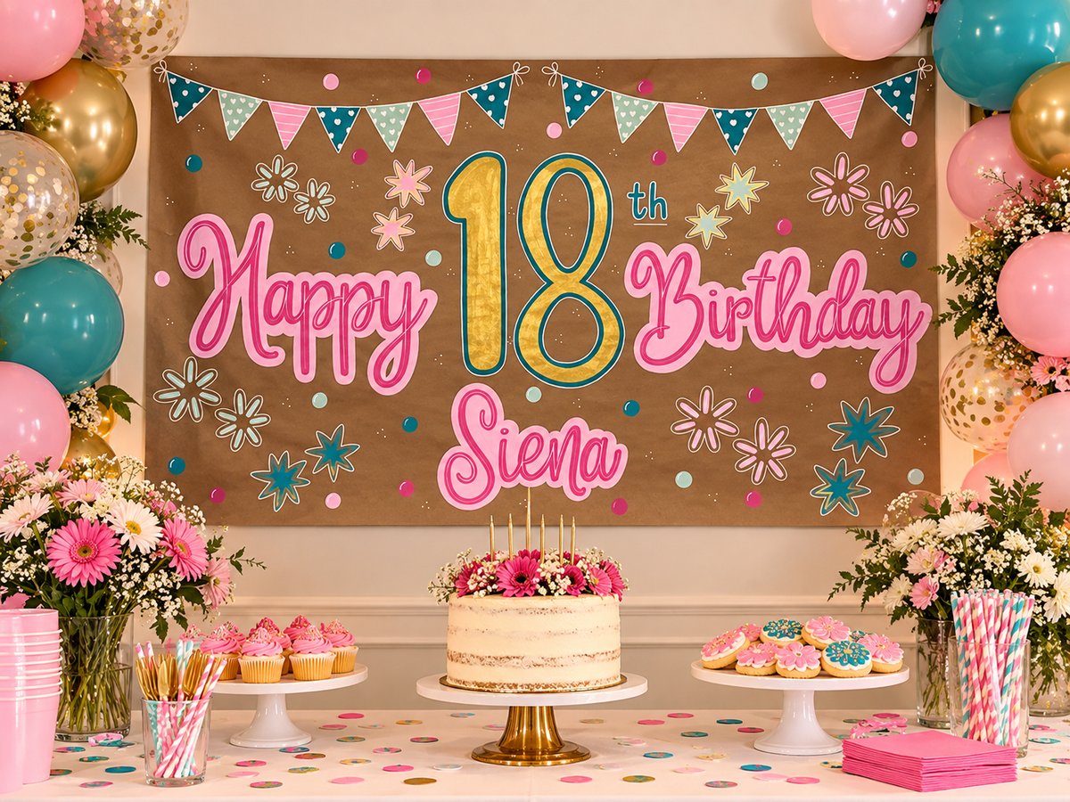 18th Birthday Banner