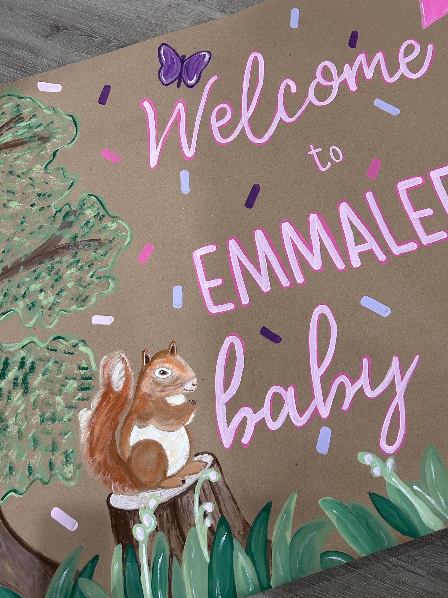 Woodland Animal Themed Banner